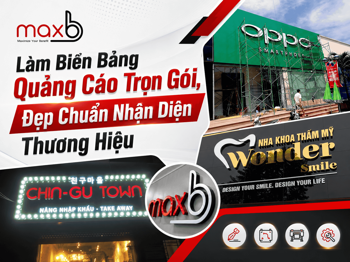 làm biển quảng cáo - maxb