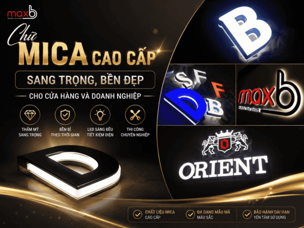 Chữ Mica Cao Cấp Sang Trọng, Bền Đẹp Cho Cửa Hàng Và Doanh Nghiệp