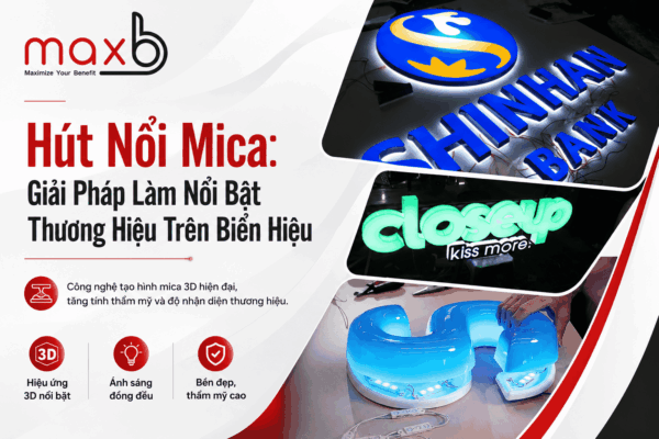 Hút Nổi Mica: Giải Pháp Làm Nổi Bật Thương Hiệu Trên Biển Hiệu